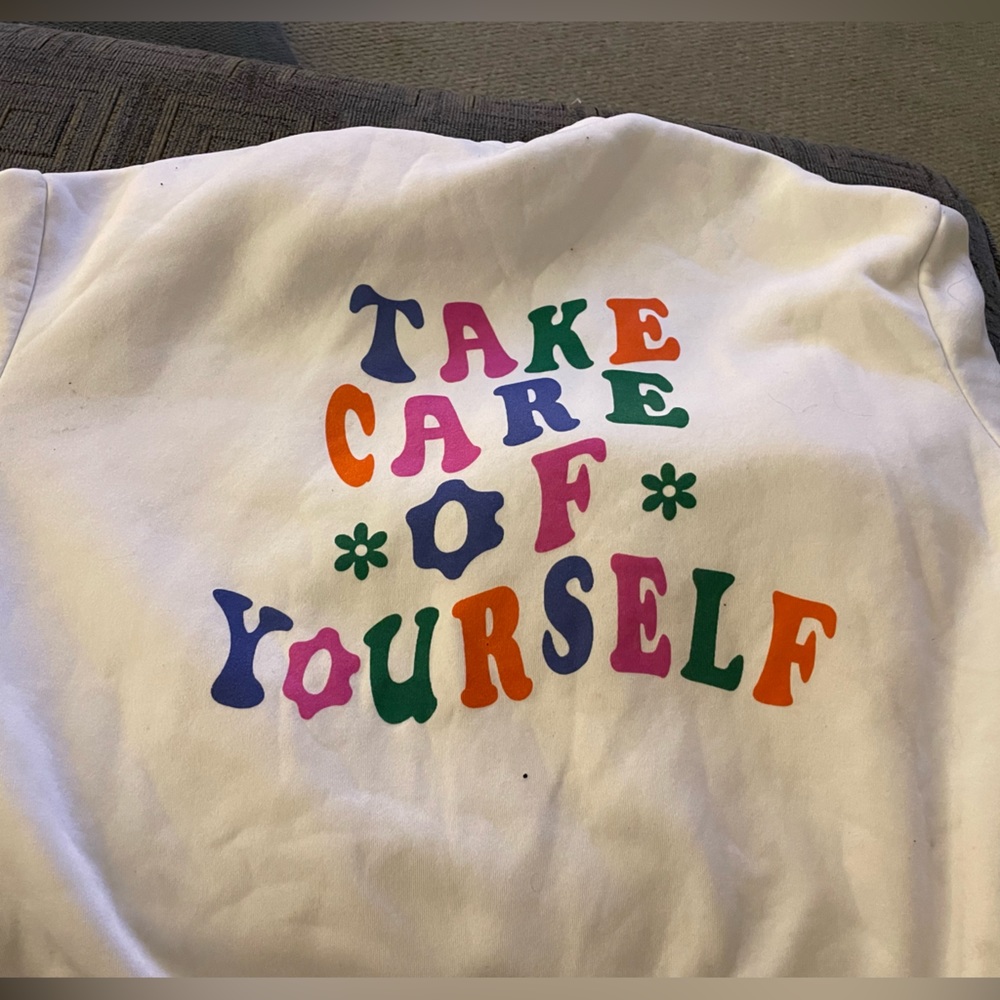 White crew neck